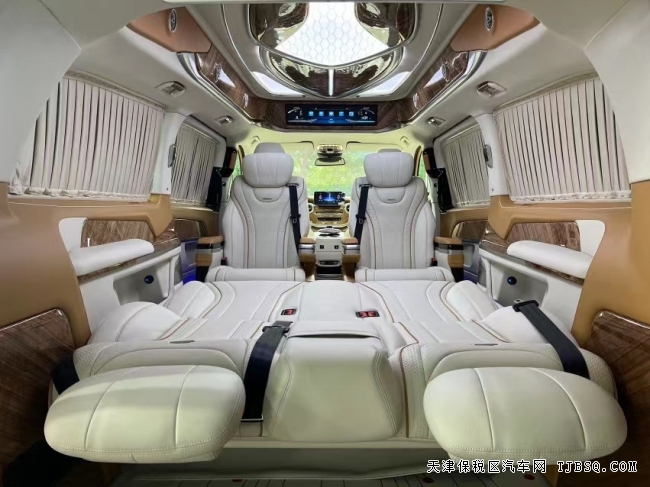 奔驰V250改装细节 豪华商务 航空座椅 商务接待尽显尊贵与豪华