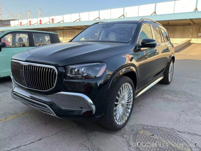 天津平行进口22款奔驰迈巴赫GLS600 配置颜色齐全 港口热卖特惠