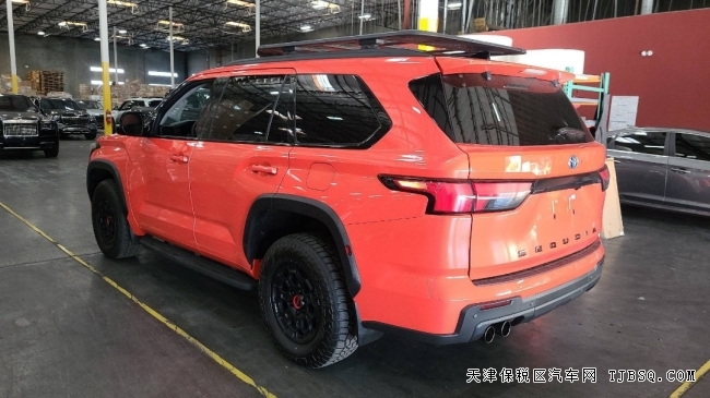 天津平行进口丰田红杉热卖中 TRD PRO 橙色 现车