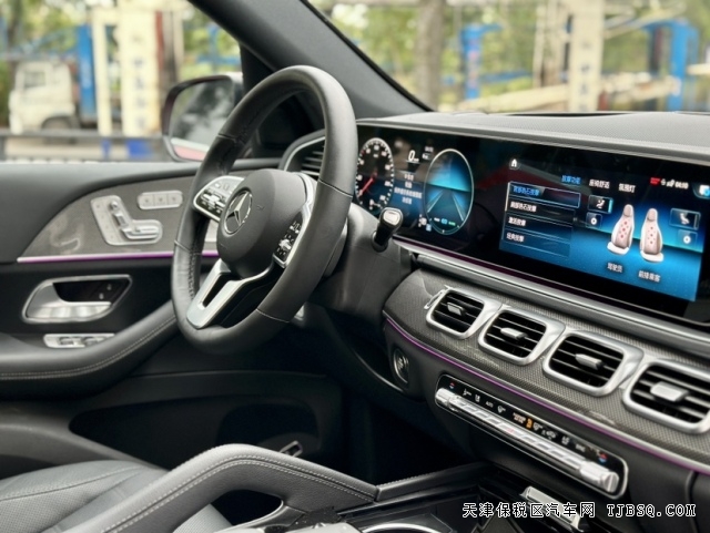平行进口22款美规奔驰GLS450全景天窗雷测版111万天津港国六现车