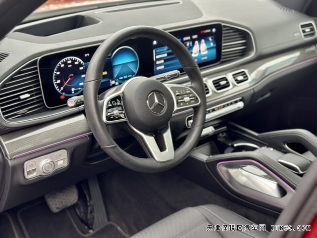 平行进口22款美规奔驰GLS450全景天窗雷测版111万天津港国六现车