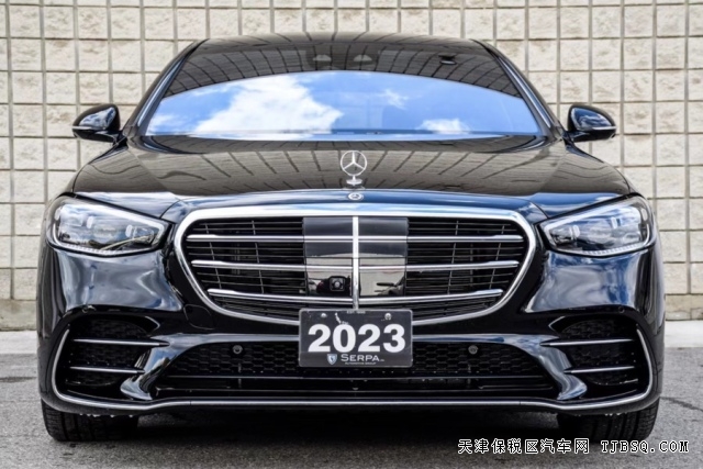 保税区2023款美规奔驰S500L商务轿车3.0T港口车源最新行情