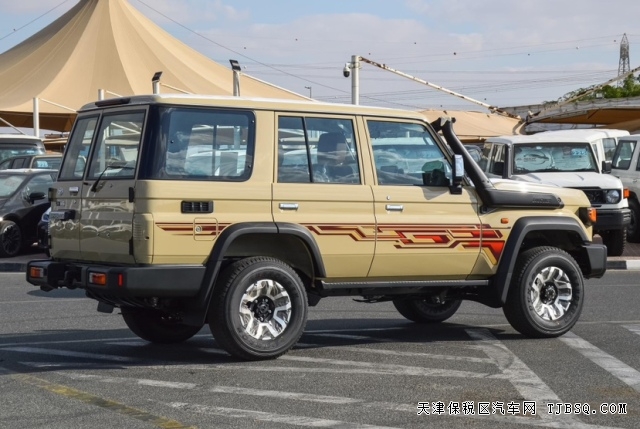 24款丰田酷路泽LC76绞盘涉水喉双差轴头锁自动档高配港口现车