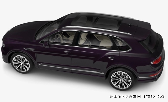 2024款宾利添越加长4.0T雅度版深李紫典雅色港口现车