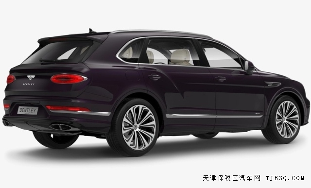 2024款宾利添越加长4.0T雅度版深李紫典雅色港口现车
