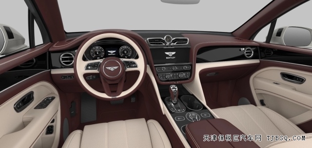 24款宾利添越加长4.0T冰川白拼板球红港口现车国六B