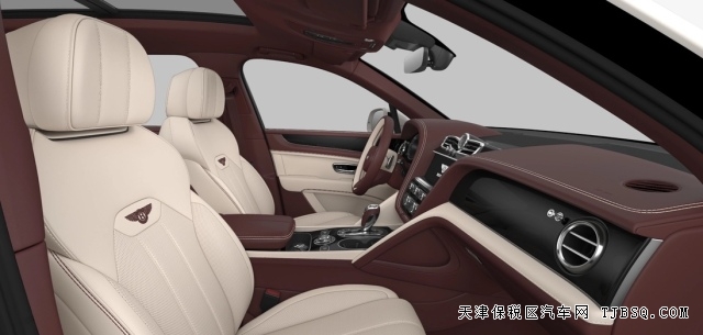 24款宾利添越加长4.0T冰川白拼板球红港口现车国六B