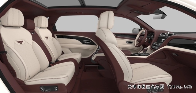 24款宾利添越加长4.0T冰川白拼板球红港口现车国六B