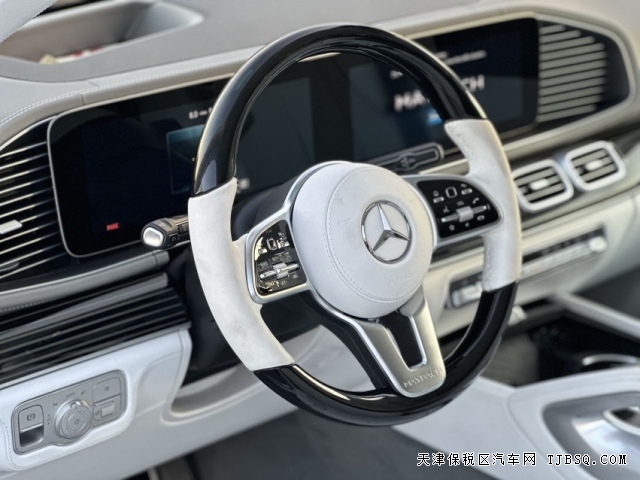 迈巴赫GLS600首发匠心高定版蓝银双拼配真丝白内饰港口现车