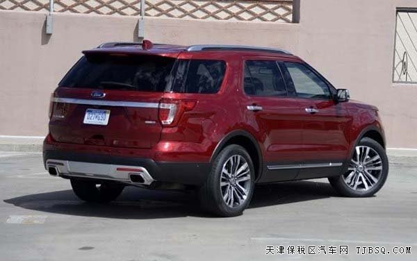 2016款福特探险者2.3T加规版 天津港现车优惠购