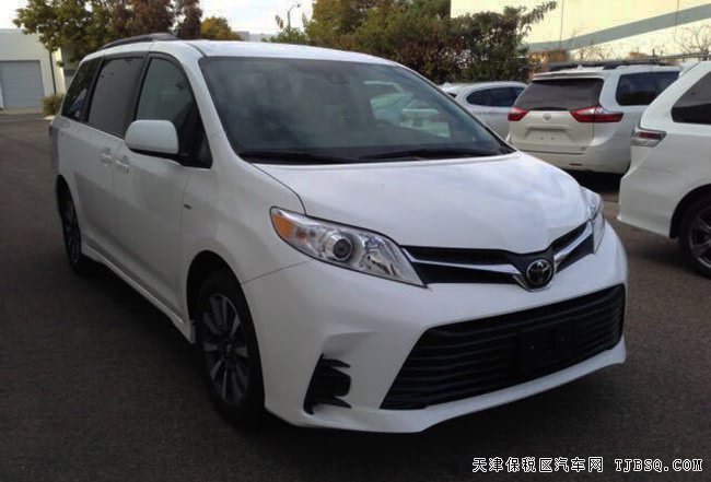 2018款丰田塞纳3.5L四驱版 雷达测距/7座/18轮现车52万